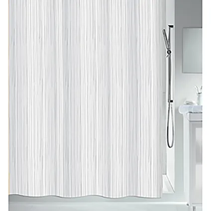 Rideau de douche Spirella Raya blanc 180cm 2
