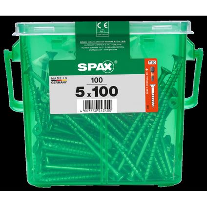 Spax universeel schroef 'T-star' Wirox 5x100mm 100 stuks