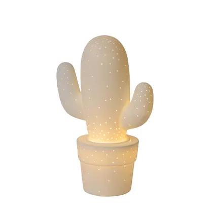 Lampe de table Lucide Cactus blanche E14 40W
