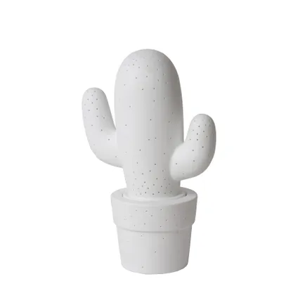 Lampe de table Lucide Cactus blanche E14 40W 2