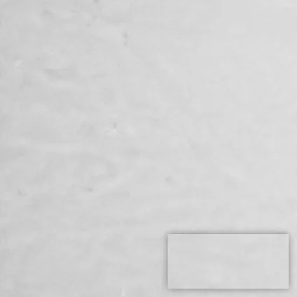 Wandtegel Dante Ice Uni - Keramiek - Wit - 12x24cm - Pakketinhoud 0,75m²