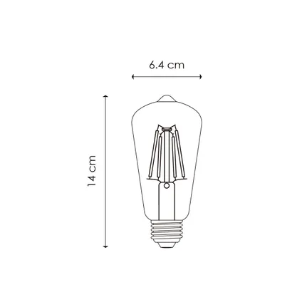 Home Sweet Home dimbare Led Drop E27 ST64 4W 440Lm 3000K Helder 4