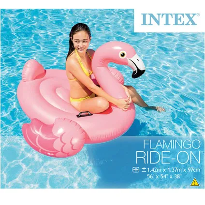 Flamant rose gonflable Intex 142cm