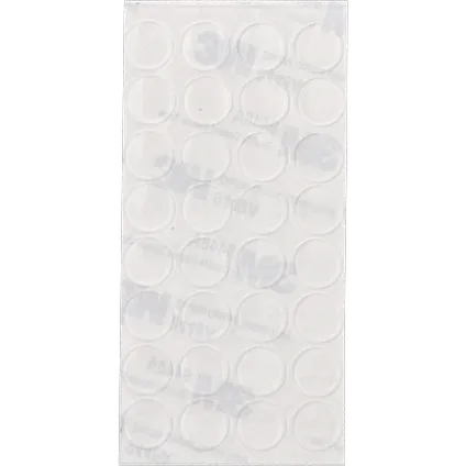 Patins anti-vibration plat 10mm 32pcs transparent 3