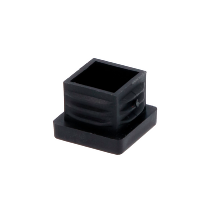 Interfer meubeldop vierkant 20x20mm zwart 4 stuks