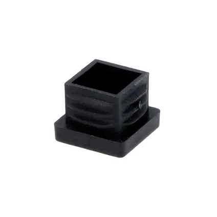 Interfer meubeldop vierkant 20x20mm zwart 4 stuks