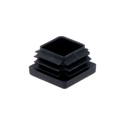 Interfer meubeldop vierkant 25x25mm zwart 4 stuks