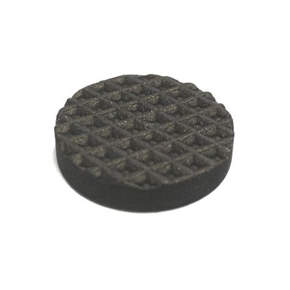 Anti-slip rubberpad 22mm zwart 12 stuks