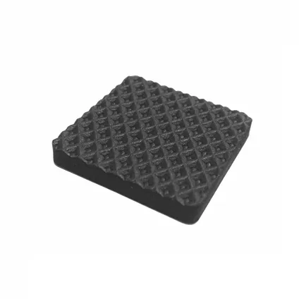 Anti-slip rubberpad 30x30mm zwart 12 stuks