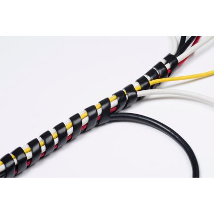D-Line spiraalvormige kabelorganiser Ø10-40mmx2,5m zwart