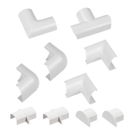 D-Line accessoirepakket voor kabelgoten 30x15mm kliksysteem wit