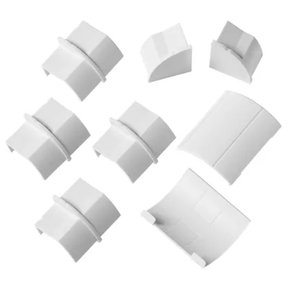 D-Line accessoirepakket voor kabelgoten 22x22mm kliksysteem wit