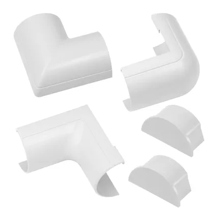 Pack accessoires goulotte D-Line 50x25mm à clipser blanc 3