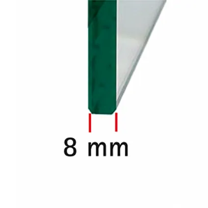 Masterclass schuifdeur en zijwand passend op een douchebak 140x90 of als vloer montage. Chroom profiel met transparant glas inclusief Fixil Nano coating 5