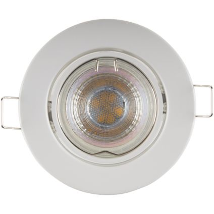 Sencys inbouwspot LED GU10 richtbaar 345 lum 1x5W 36° dimbaar rond wit