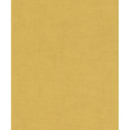 Papier peint intissé 489910 béton mat jaune