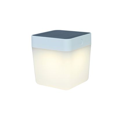 Lutec tafellamp Cube solar wit