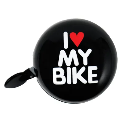 Dresco fietsbel Dingdong ‘I Love My Bike’ 60mm 2