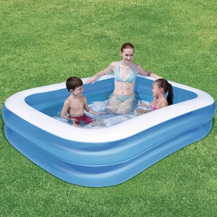 Bestway piscine gonflable piscine familiale rectangle 211x132x46cm 2