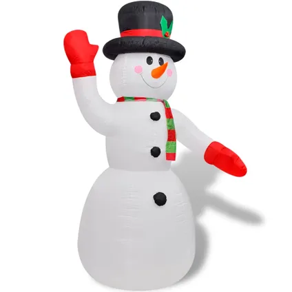 vidaXL Opblaasbare sneeuwpop 240 cm 2