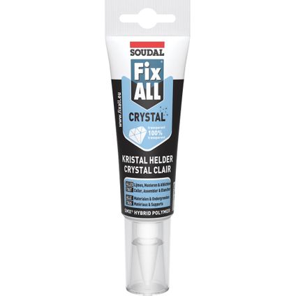 Mastic colle Soudal Fix ALL Crystal 125ml