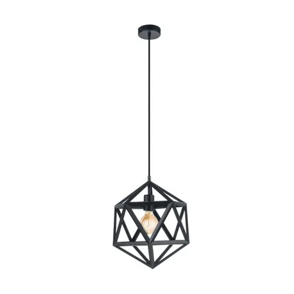 EGLO hanglamp Embleton zwart ⌀30,5cm