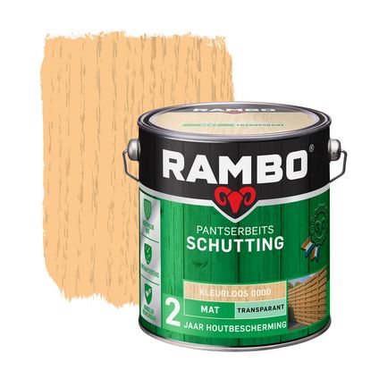 Rambo pantserbeits schutting transparant mat 0000 kleurloos 2,5L