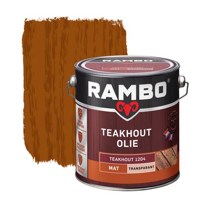 Rambo Teakhout olie transparant 1204 teak 2,5L