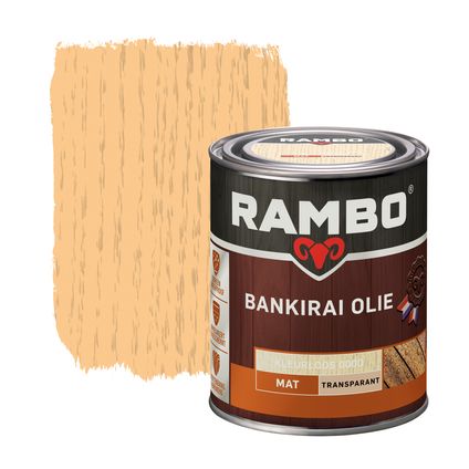 Rambo Bankirai olie transparant 0000 kleurloos 0,75L