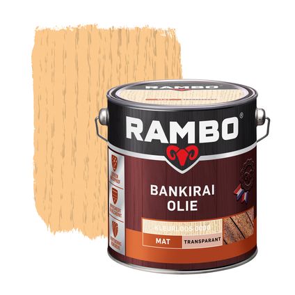 Rambo Bankirai olie transparant 0000 kleurloos 2,5L