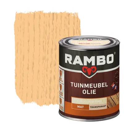 Rambo tuinmeubel olie transparant 0000 kleurloos