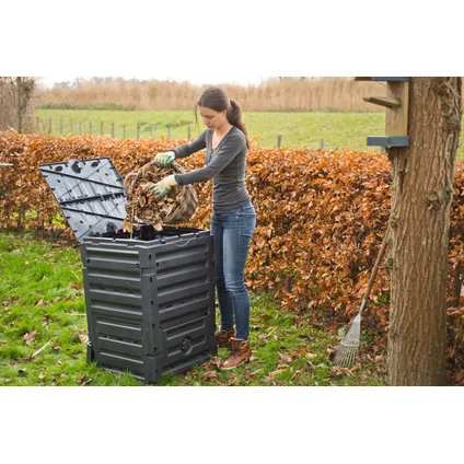 Nature compostbak Thermo 300L zwart 4
