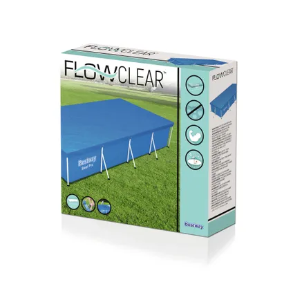 Flowclear cover steel pro rechthoek 410x226cm 2