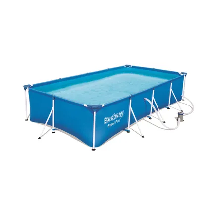 Bestway zwembad steel pro set rechthoek met filterpomp 400cm 2