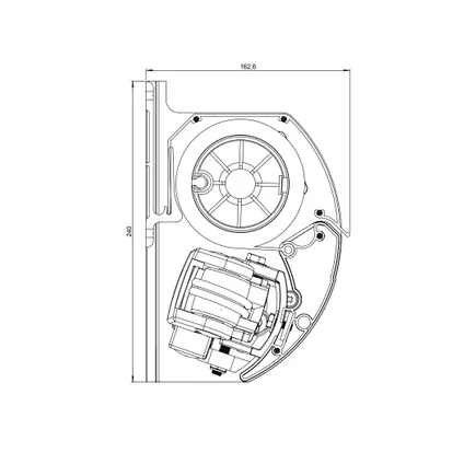Domasol knikarmscherm F10 motor schakelaar RAL9001 grijs-wit doek D515 400x250cm 3