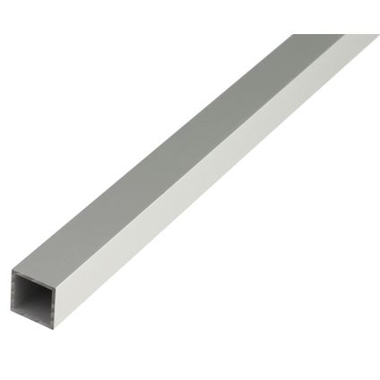 Alberts vierkante buis aluminium zilverkleurig geëloxeerd oppervlak 30x30x2mm 2m