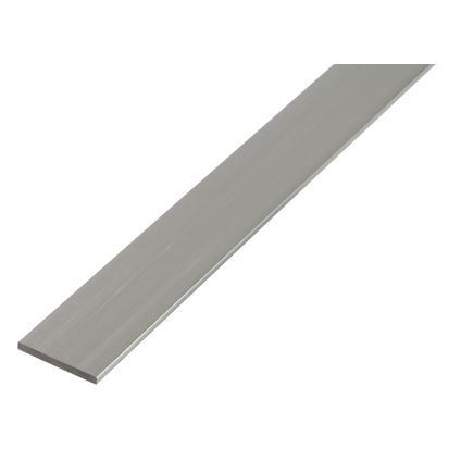 Profilé Alberts BA aluminium plat naturel 20x5mm 2,6m