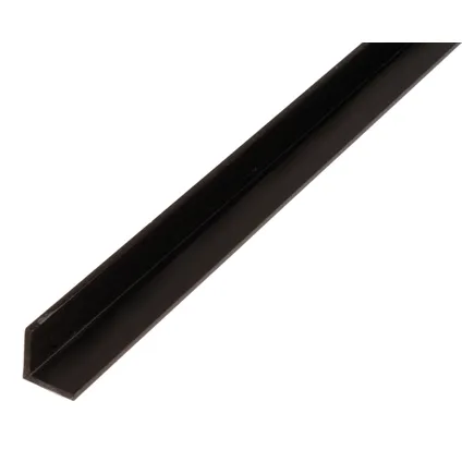 Profilé Alberts d'angle PVC noir 25x25x1,8mm 2,6m