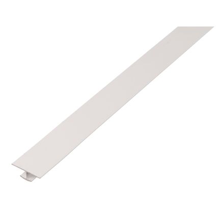 Alberts profil H en PVC blanc (plaque 25 mm) 4x12x1mm 2m