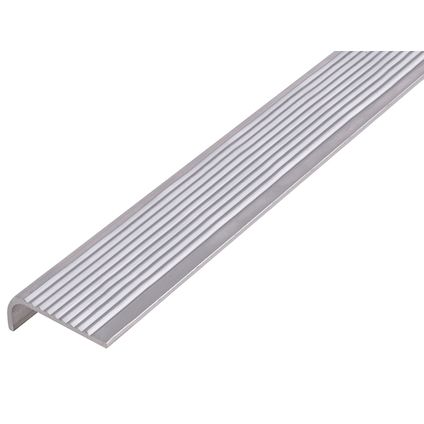 Alberts bande de protection d'escalier en aluminium naturel 25x2x6mm 1m