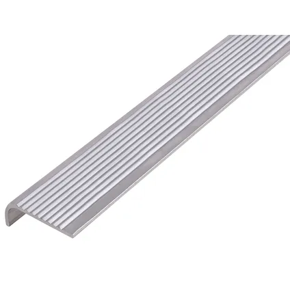 Alberts bande de protection d'escalier en aluminium naturel 25x2,0x6mm 2m