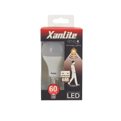 Xanlite ledlamp A60 E27 warm wit 11W met sensor 4