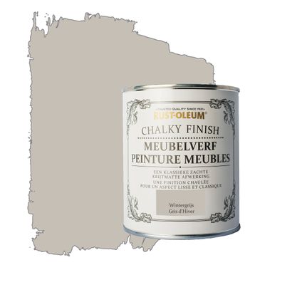 Peinture meuble Rust-Oleum Chalky gris hiver 750ml