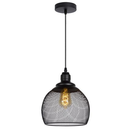 Lucide hanglamp Mesh zwart ⌀22cm E27
