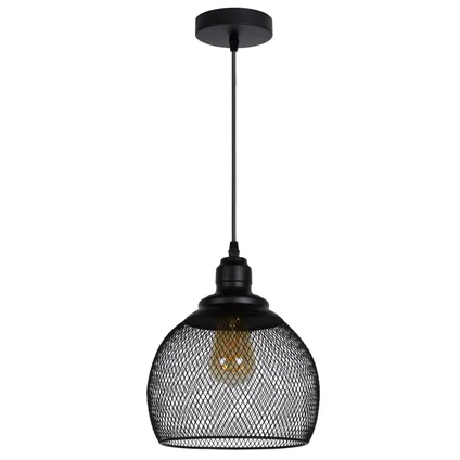 Lucide hanglamp Mesh zwart ⌀22cm E27 6