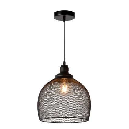 Lucide hanglamp Mesh zwart ⌀28cm E27