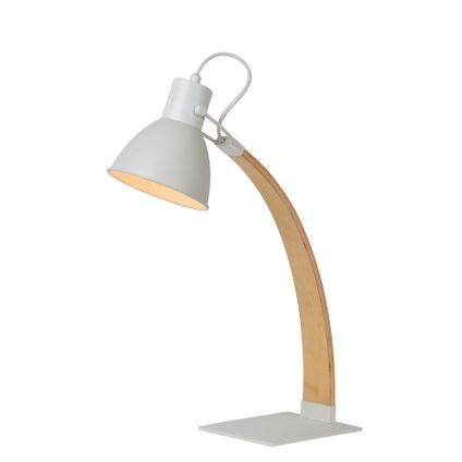 Lampe de bureau Lucide Curf blanc E27