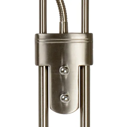 Lucide vloerlamp LED Champion metaal chroom 20W+4W 4