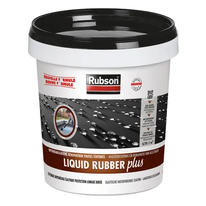Rubson coating Liquid Rubber Plus zwart 750ml