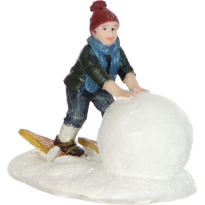 Figurine de Noël Fun with snow 4x4,5cm